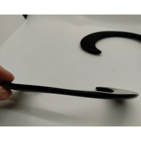 Vintage Black Purse Handles - Plastic for Making a Purse DIY Crafts - Picture 4 of 7